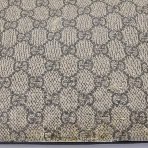 Gucci GG Supreme Coated Canvas Flat Messenger Bag | Beige Ebony | Fair Condition - Picture 14 of 16